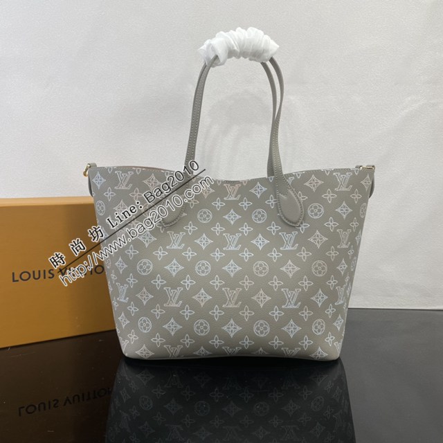 LV路易威登2023专柜新款M23387 镂花牛皮革Blossom中号托特包 ydh5418